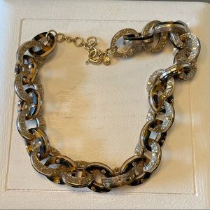 EUC | J. Crew | HTF Vintage Glitter Tortoise Necklace